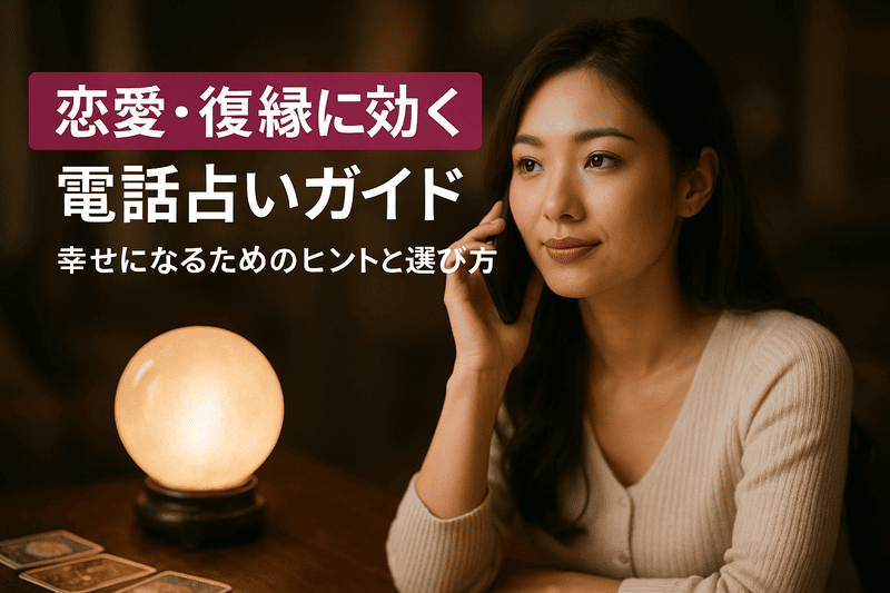 恋愛・復縁に効く電話占いガイド｜幸せになるためのヒントと選び方